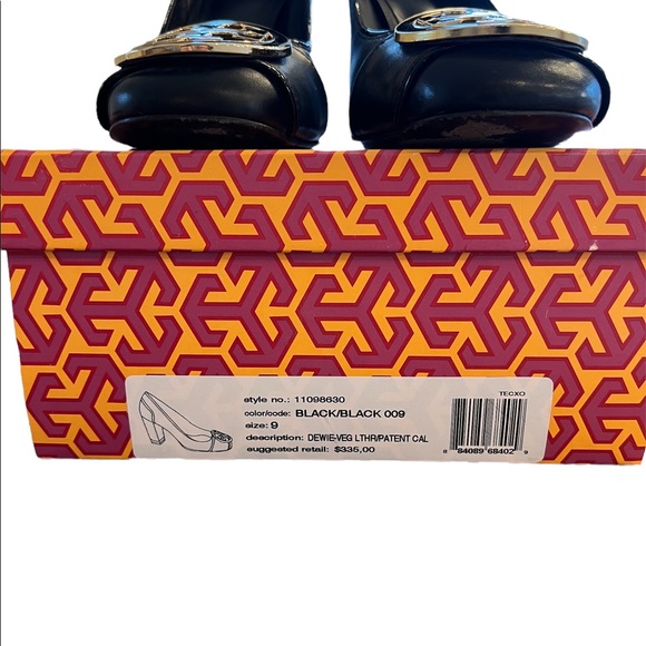 Tory Burch Dewie Leather/Patent Pump size 9 black - Picture 8 of 9